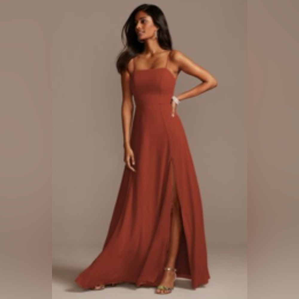 David’s bridal bridesmaid dress in Cinnamon
